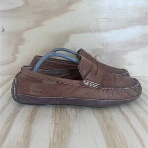 Cole Haan -Wyatt Penny Driver Style -Loafers Shoes -Brown -Men's - 9.5M -C30966